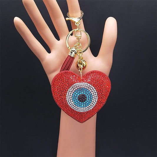 Evil eye Crystal Keychains - Twin Chronicles