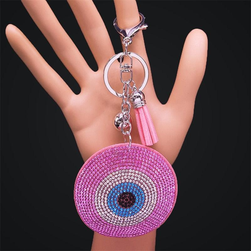 Evil eye Crystal Keychains - Twin Chronicles