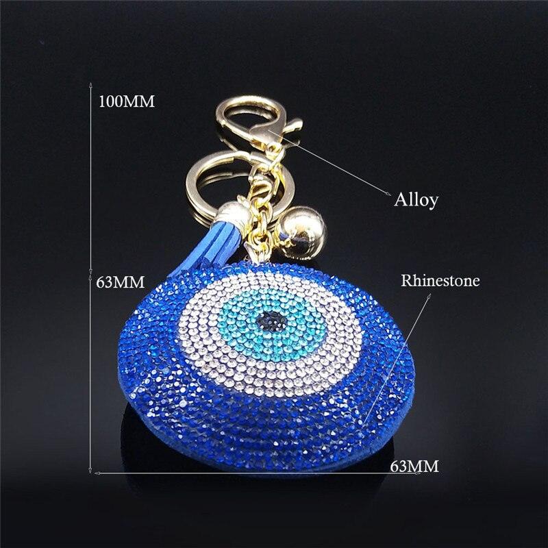 Evil eye Crystal Keychains - Twin Chronicles