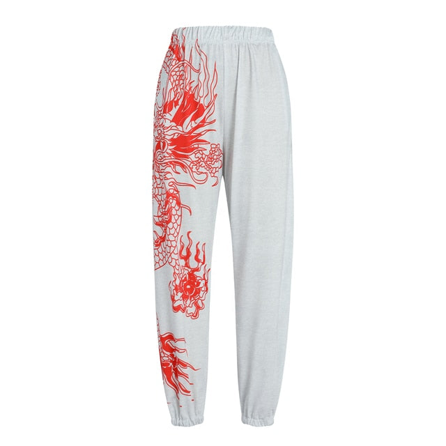 Women Hip Hop Graphic Pants - Twin Chronicles