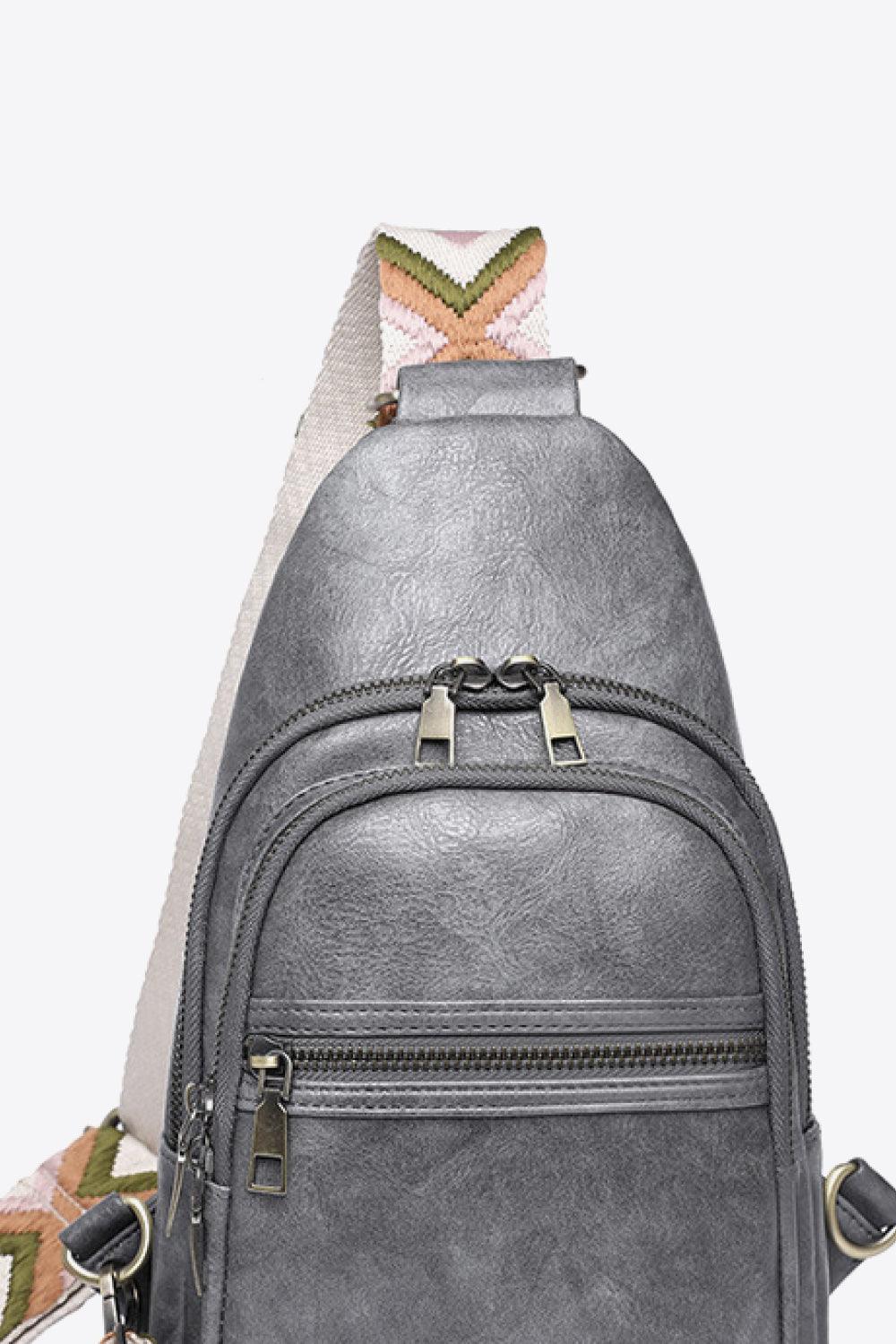 Baeful It's Your Time PU Leather Sling Bag - Twin Chronicles