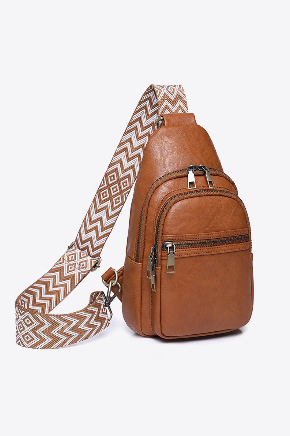 Baeful It's Your Time PU Leather Sling Bag - Twin Chronicles