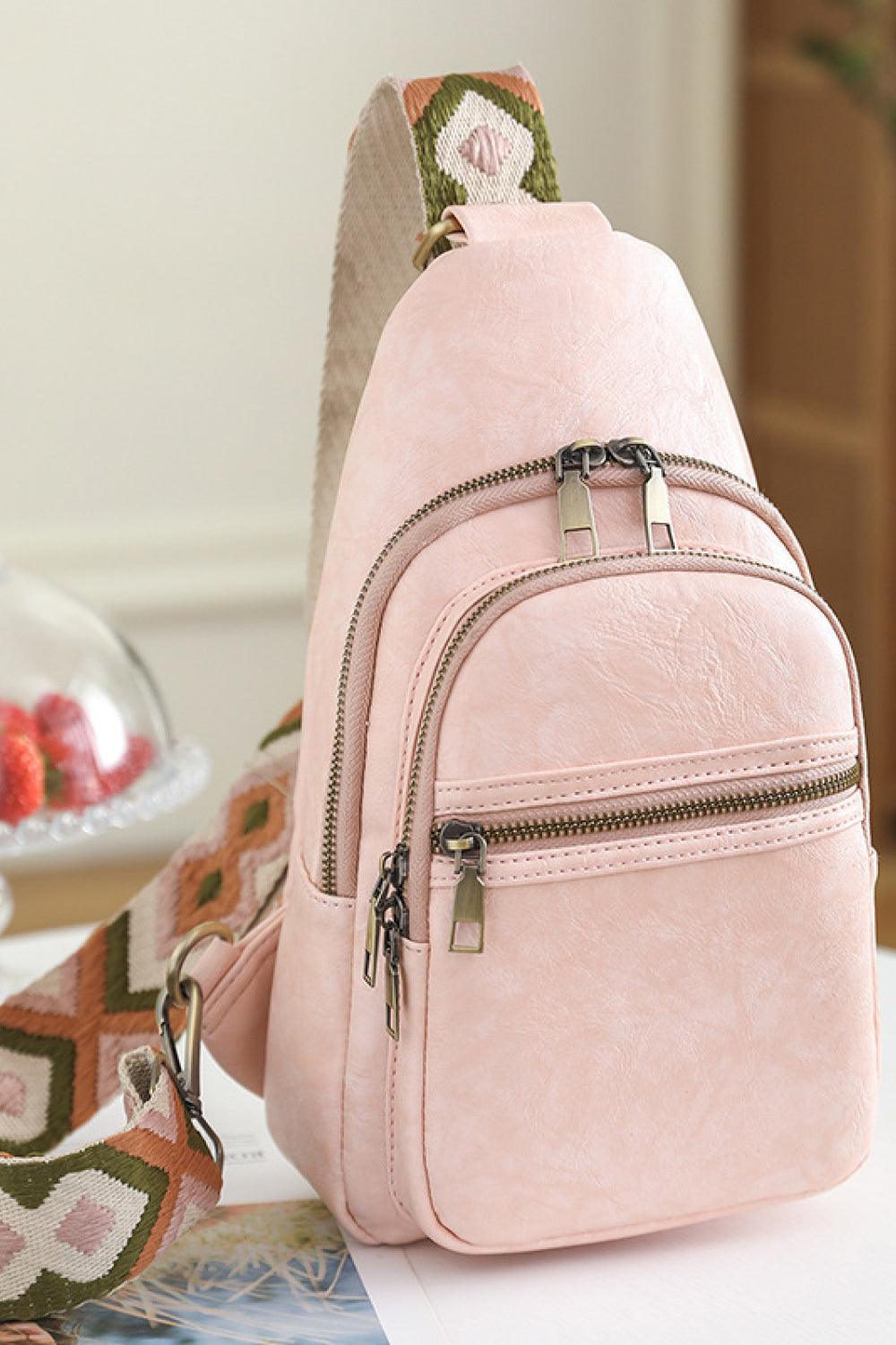 Baeful It's Your Time PU Leather Sling Bag - Twin Chronicles