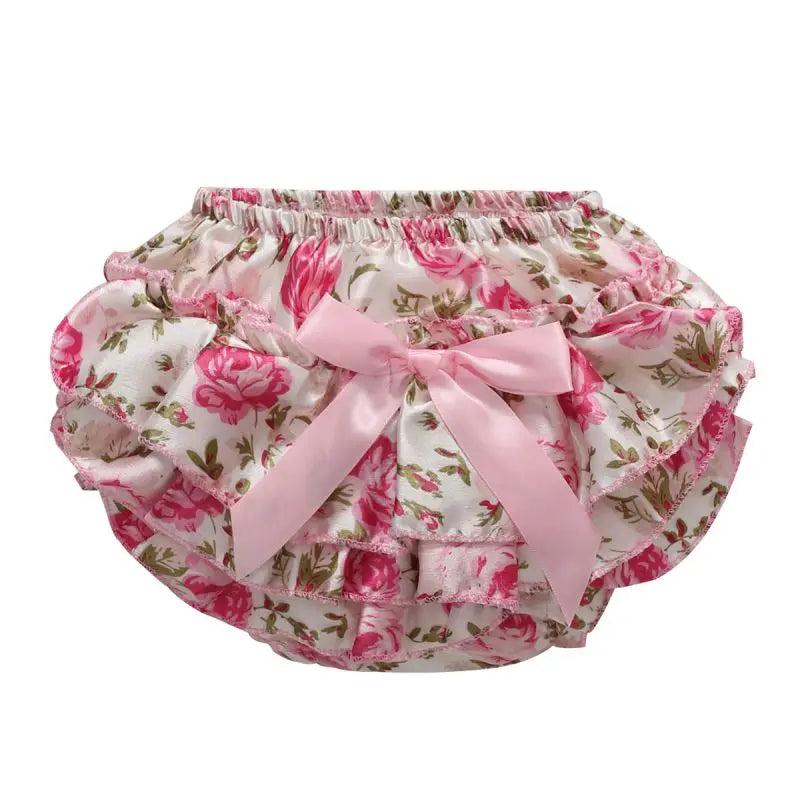 Baby Girls Clothing Sets Cotton Flower Print Summer Romper+Shorts