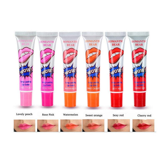 6pcs/lot Long Lasting Lip Gloss Peel Off Liquid Lipstick Matte Waterproof - Twin Chronicles 