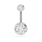 5/6/7/12pcs/set Stainless Steel Navel Belly Button Rings Women Fashion Belly Button Ring