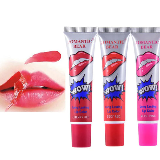 6 Colors Magic Peel Off Liquid Lipstick Waterproof Long Lasting Lip Gloss Tint