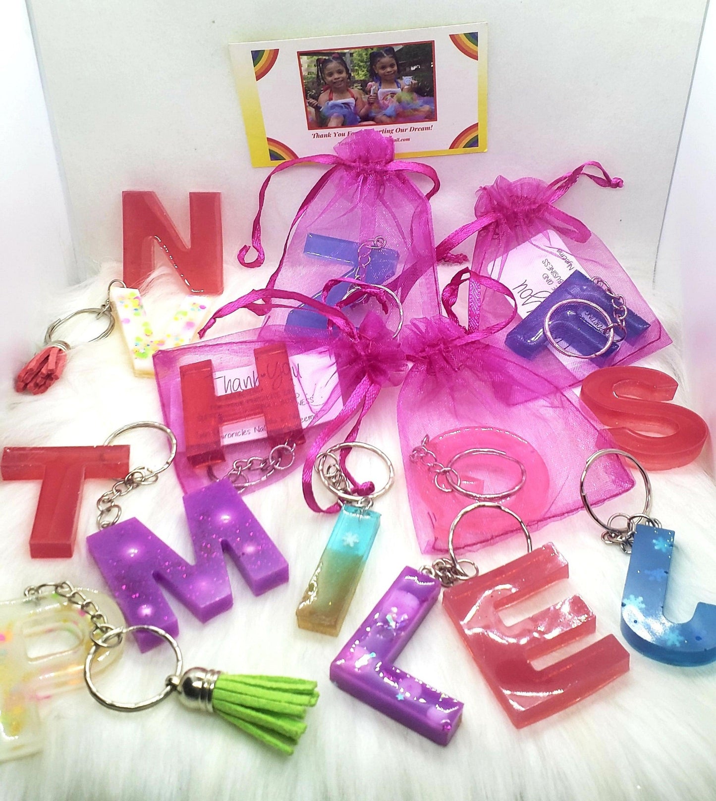 Letter keychains - Twin Chronicles 