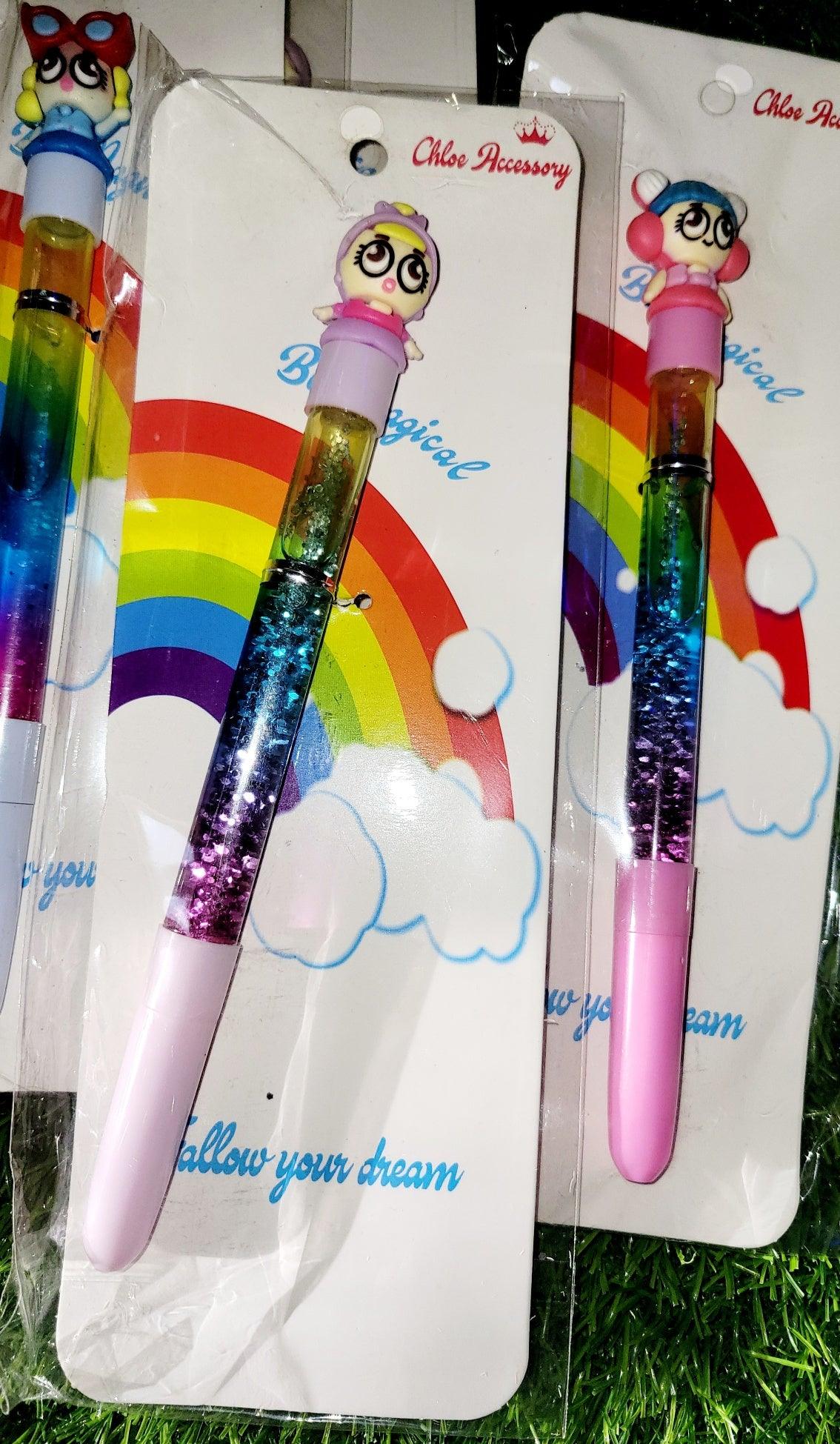 Rainbow glitter Pen's - Twin Chronicles 