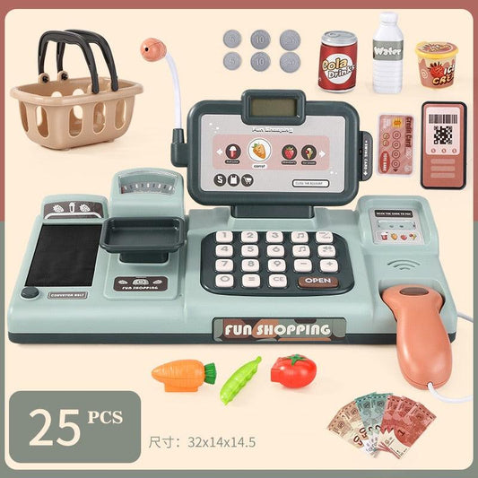 Kids Shopping Cash Register Toys Mini Supermarket Set - Twin Chronicles 