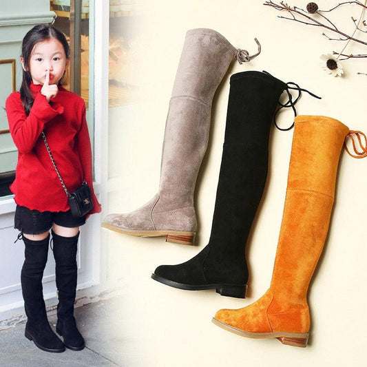 Children Over Knee Boots Girl Shoes Knee Fashion Children Boots - Twin Chronicles 