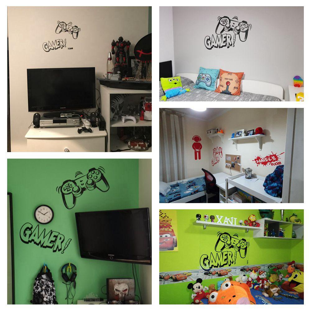 Gamer Vinyl Wall Sticker For Kids Room Decoration Wall Murals - Twin Chronicles 