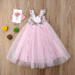 1-7Y Children Girls Tulle Tutu Dress -Party Princess Maxi Dresses Kids Outfits - Twin Chronicles 