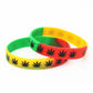 3PC leaves Silicone Bracelet & Bangles Rubber wristband Fashion jewelry - Twin Chronicles 
