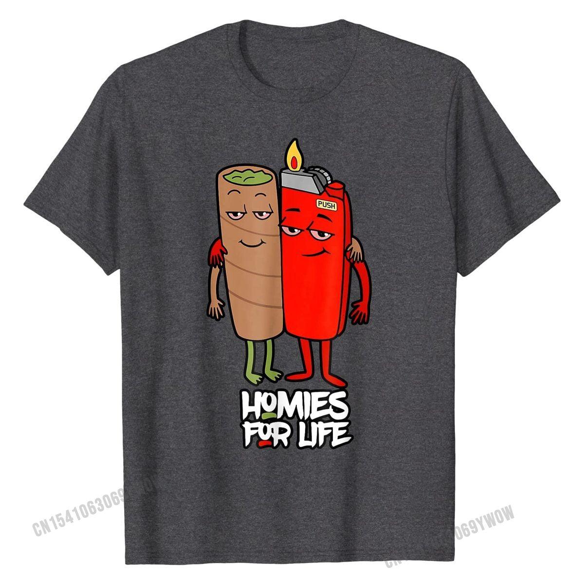 Funny Homies for Life Weed T-Shirt - Twin Chronicles 