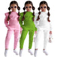Kids 2 Piece Clothing Set Ins Style Casual Long Sleeve Hoodies Shirt+Pants - Twin Chronicles 