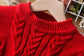 Girls Long Sleeve Knitting Dresses - Ruffle Princess -Christmas dress - Twin Chronicles 