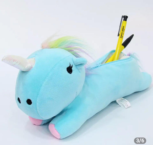 Stuffed Unicorn Pencil Case - Twin Chronicles 