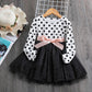 Girls Long Sleeve Knitting Dresses - Ruffle Princess -Christmas dress - Twin Chronicles 