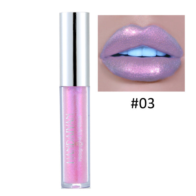 Waterproof Glitter Liquid Lipstick Crystal Glow Laser Holographic Tint - Twin Chronicles 