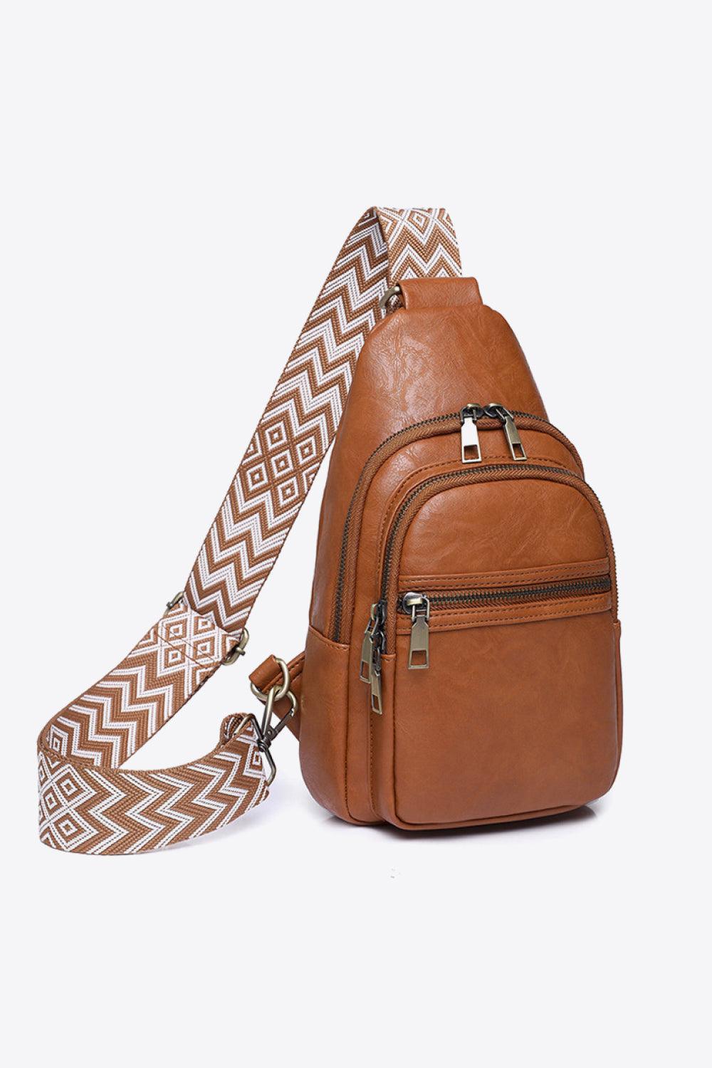 Baeful It's Your Time PU Leather Sling Bag - Twin Chronicles 